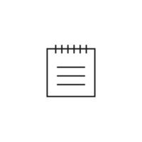 Outline monochrome symbol drawn in flat style with thin line. Editable stroke. Line icon of calendar vector