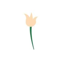 Vivid image of flower. Perfect for articles, books, apps, web sites, textile etc. Icon of tulip vector