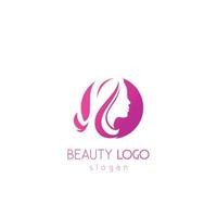 Beauty woman fashion logo vector