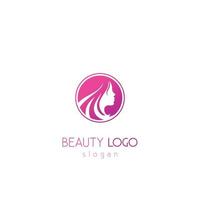 logotipo de moda de mujer de belleza vector