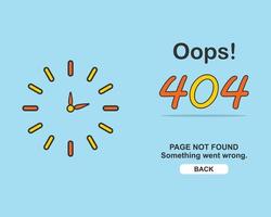 Error page 404 background concept vector