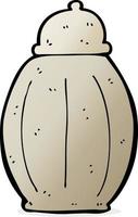 cartoon old jar vector