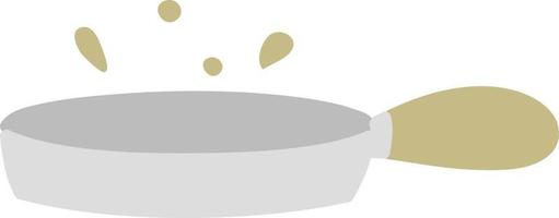 hot frying pan vector