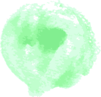 Green Watercolor brush stroke png