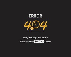 Error page 404 background concept vector