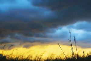 Colorful twilight sky background photo