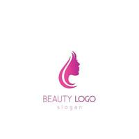 Beauty woman fashion logo vector