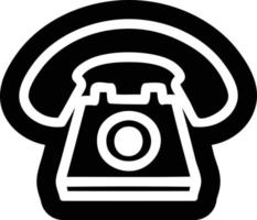 icono de telefono antiguo vector