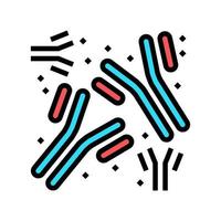 antibodies of disease color icon vector illustration