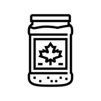 maple sugar bottle line icon vector illustration