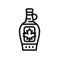 maple syrup package line icon vector illustration