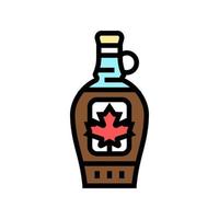 maple syrup package color icon vector illustration