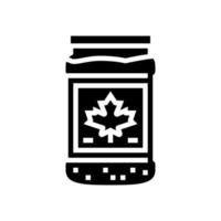 maple sugar bottle glyph icon vector illustration