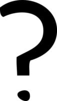 flat symbol question mark vector