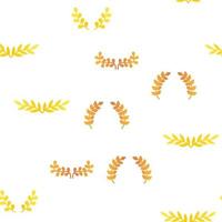 Laurel Branches Wreath Vector Color Seamless Pattern