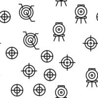 Target Aim Vector Seamless Pattern