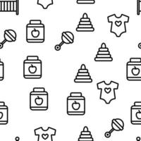 Baby Toys Vector Seamless Pattern
