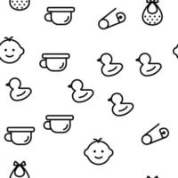 Baby Toys Vector Seamless Pattern