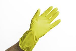 Yellow Cleaning Gloves photo