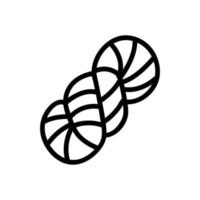thread icon vector. Isolated contour symbol illustration vector