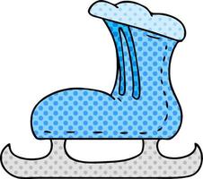 cartoon doodle of an ice skate boot vector