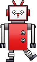 gradient shaded cartoon robot vector