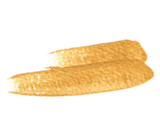 gouden aquarel penseelstreek png