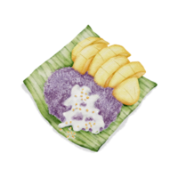 thailändsk dessert akvarell handfärg png