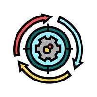 system working process color icon vector illustration