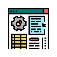 application erp color icon vector illustration