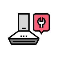 cooker hood repair color icon vector illustration