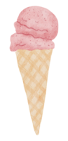 Dessert-Aquarell-Cartoon süß png