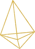 geometrische gouden lijn png