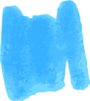 blauer aquarellpinselstrich png