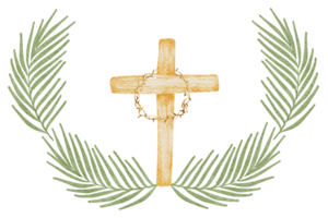 Cross Easter watercolor png