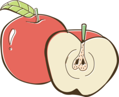 Cartoon vegetables and fruits png