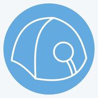 Icon Tent. suitable for education symbol. blue eyes style. simple design editable. design template vector. simple illustration vector