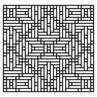 black and white abstract geometric decorative pattern vector