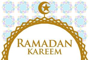 Ramadan kareem islamic background holy month for muslim vector