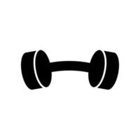 barbell illustration in trendy flat style vector