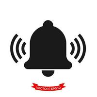 bell illustration in trendy flat style, bell icon vector