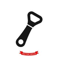 bottle opener illustration, speed opener icon in trendy flat style vector