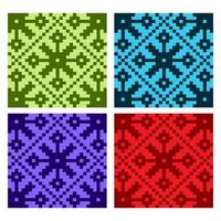 flat colorful beautiful decorative ethnic woven background texture 10 vector