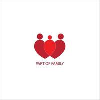 part of family logo concept vector