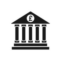 plantilla de logotipo de vector de ilustración de banco
