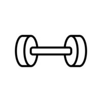 barbell illustration in trendy flat style vector