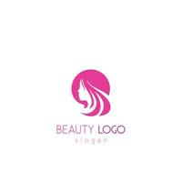 logotipo de moda de mujer de belleza vector