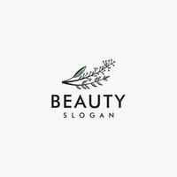 logotipo de moda de mujer de belleza vector