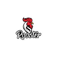 Rooster Logo Designs Template Illustration, Chicken Head Logo Design vector