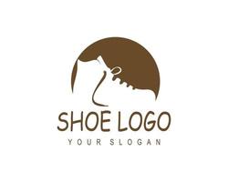 vector de plantilla de logotipo de tienda de zapatos